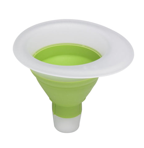 Collapsible mini funnel for filling Little Green Pouch reusable food pouches