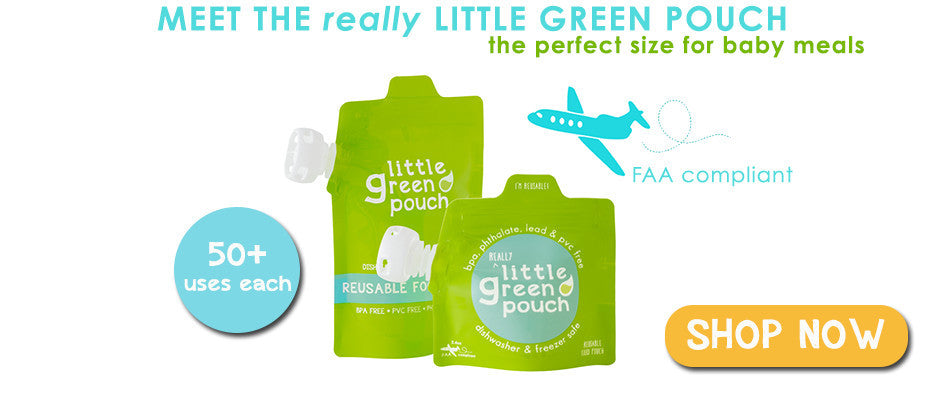 NEW Really Little Green Pouch